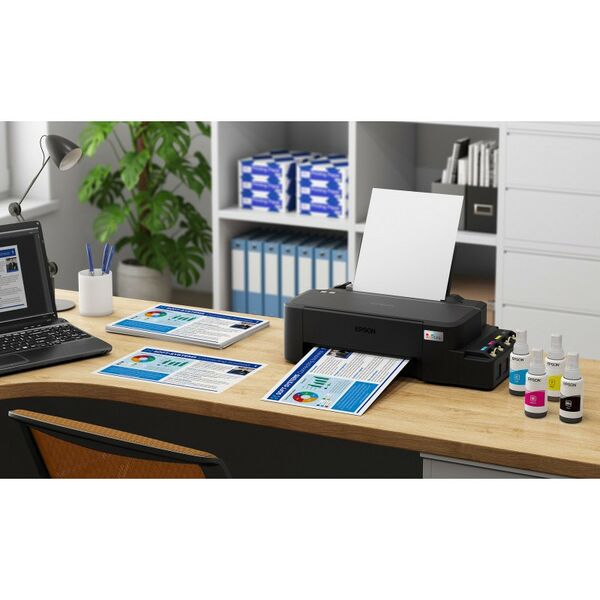 Струйные принтеры: Струйный принтер Epson EcoTank L121 A4, струйный, 9 стр/мин, 720 dpi, 4 краски, USB2.0 фотографии