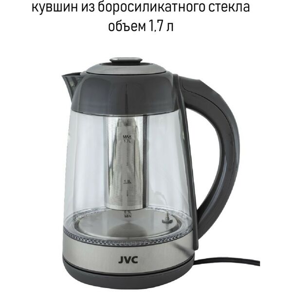 Чайники, термопоты: Чайник JVC JK-KE1710 grey фотографии