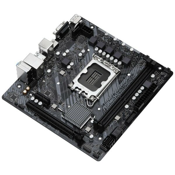 Материнские платы: Материнская плата ASRock H610M-HDV LGA1700 <H610> PCI-E Dsub+HDMI+DP GbLAN SATA MicroATX 2DDR4 (RTL) фотографии