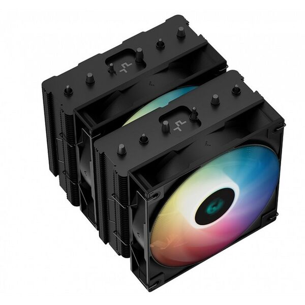 Вентиляторы и охлаждение: Кулер для процессора Deepcool AG620 BK ARGB 115x/1200/1700/2011/AM4/AM5, 29.4дБ, 300-1850 об/мин, Al+тепл.трубки [R-AG620-BKANMN-G-2] фотографии