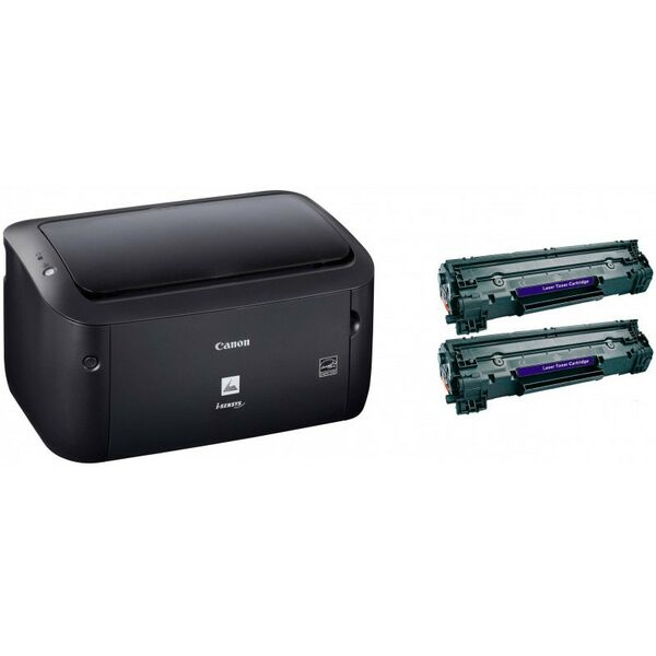 Лазерные принтеры: Принтер Canon i-SENSYS LBP6030B Bundle Black A4, 18 стр/мин, 32Mb,2400dpi, USB2.0, лазерный, 2 картриджа фотографии