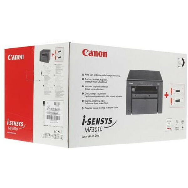 Многофункциональные устройства: Многофункциональное устройство Canon i-SENSYS MF3010 Bundle A4, 18 стр/мин, 64Mb, лазерное МФУ, USB2.0, 2 картриджа [5252B034] фотографии