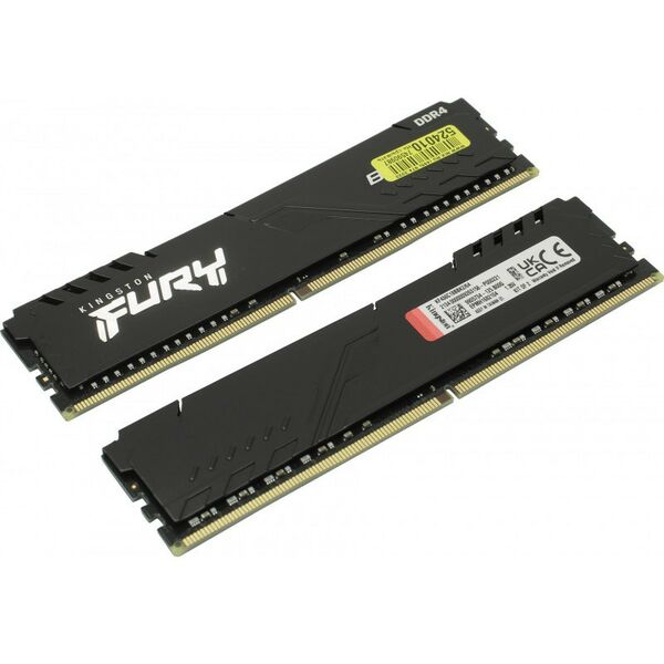 Оперативная память: Оперативная память Kingston Fury Beast 64Gb KIT 2*32Gb DDR4 DIMM <PC4-28800> CL18 [KF436C18BBK2/64] фотографии