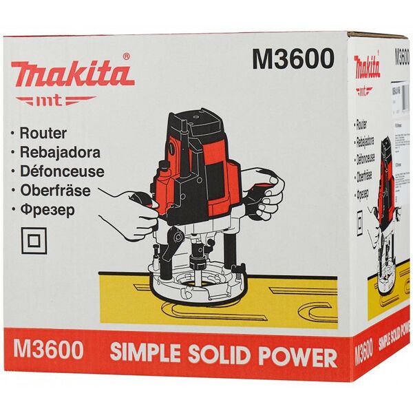 Купить Фрезер Makita М3601 900Вт, 27000 об/мин, ход 35мм, цанга 8мм, 2.7кг, изображение 4 в компании Зеон