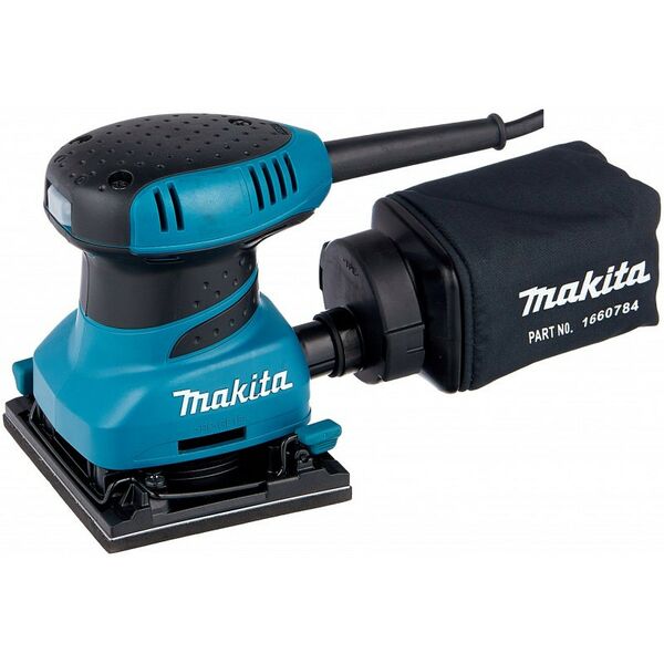 Плоскошлифовальные (вибрационные): Вибрационная шлифмашина Makita BO4556 200W, 14000 об/мин, 112х102  мм, пылесборник фотографии