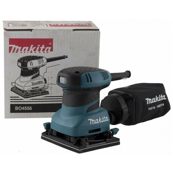 Плоскошлифовальные (вибрационные): Вибрационная шлифмашина Makita BO4556 200W, 14000 об/мин, 112х102  мм, пылесборник фотографии