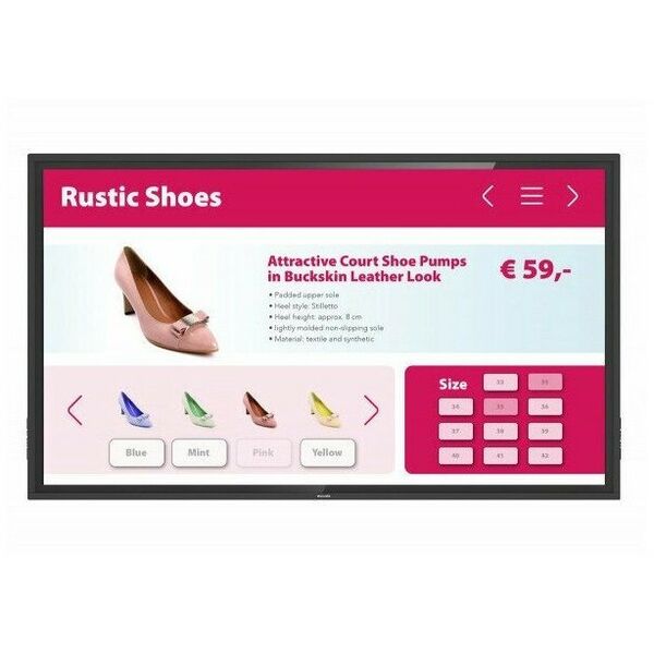 Профессиональные панели: Дисплей Multi-Touch PHILIPS 55BDL3452T (00/01) 55" Touch дисплей T-Line, режим работы 18/7, UHD, 20 точек касания, Android 8, WiFi, IR, OPS фотографии