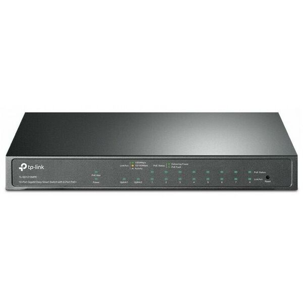 Коммутаторы, маршрутизаторы, межсетевые экраны: Коммутатор TP-Link TL-SG1210MPE 2UTP 1000Mbps+8UTP 1000Mbps PoE+ фотографии