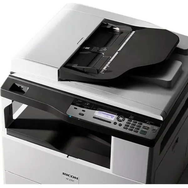 Купить МФУ Ricoh M 2701 А3, ч/б, 27/15 ppm A4/A3, 512Мб, 600dpi, USB, Network, дуплекс, ARDF50, LCD-экран, старт. картр. 9 000 стр [418118], изображение 8 в компании Зеон