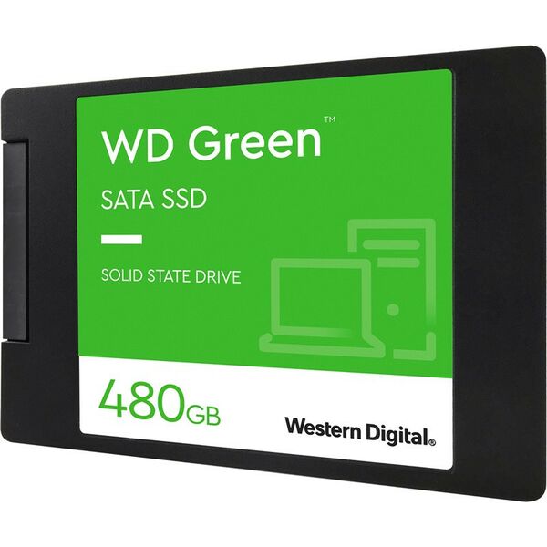 SSD-накопители: Накопитель SSD Western Digital 480 Gb Green SATA 6Gb/s 2.5" [WDS480G3G0A] фотографии