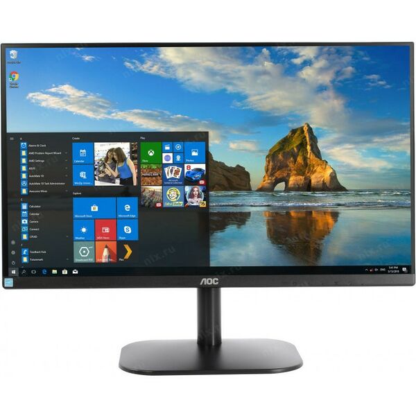 Мониторы: ЖК-монитор AOC 24B2XDA Black 23.8" LCD, 1920x1080, D-Sub, DVI, HDMI фотографии