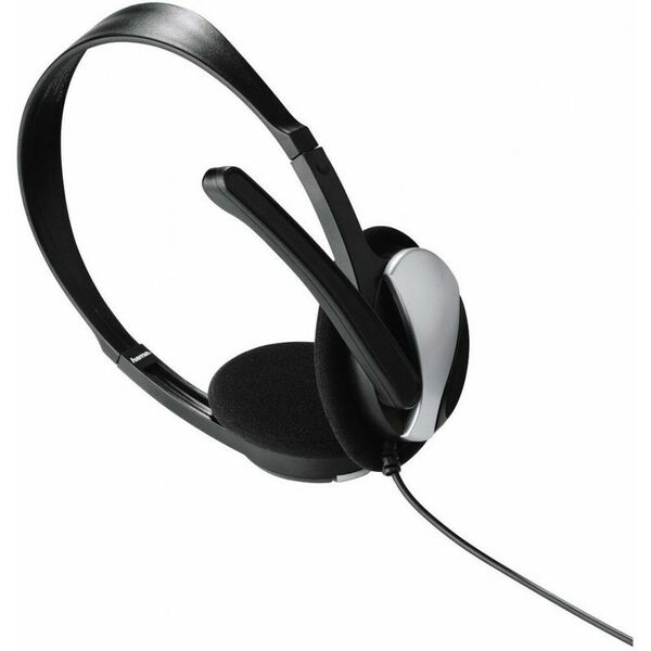 Наушники и гарнитуры: Наушники с микрофоном накладные Hama Essential HS-P100 черный, 2м, оголовье [139900] фотографии