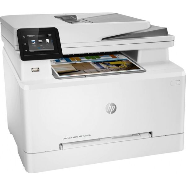 Купить Многофункциональное устройство HP Color LaserJet Pro M283fdn A4, 21стр/мин, 256Mb, LCD, факс, сетевой, USB2.0, ADF, двуст.печать [7KW74A], изображение 3 в компании Зеон