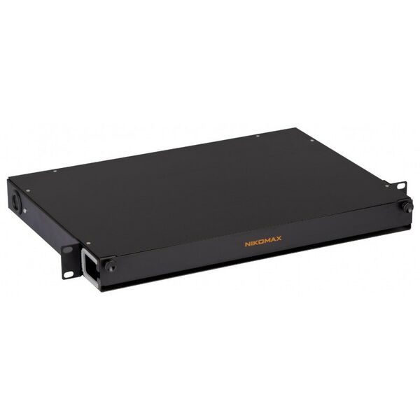 Кабельный органайзеры: Органайзер оптический Nikomax NMC-OKFP-SL-1U-BK 19", 1U, металлический, с пластиковыми направляющими, черный фотографии