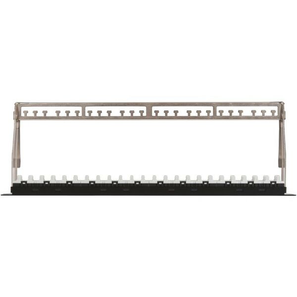 Коммутационные панели: Коммутационная панель Nikomax NMC-RP24UA2-1U-BK 19", 1U, 24 порта, Кат.6a (Класс Ea), 500МГц, RJ45/8P8C, 110/KRONE, T568A/B, неэкранированная, с органайзером, черная - гарантия: 5 лет расширенная / 25 лет системная фотографии