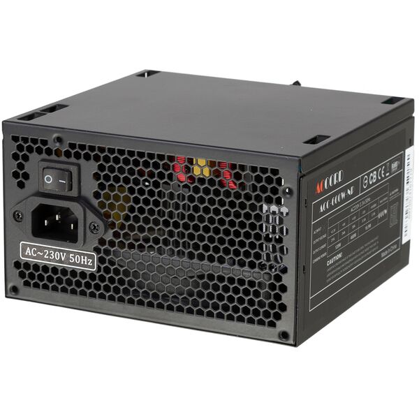 Купить Блок питания Accord ACC-600-NP ATX 600W ACC-600W-NP (20+4pin) 120mm fan 4xSATA в компании Зеон