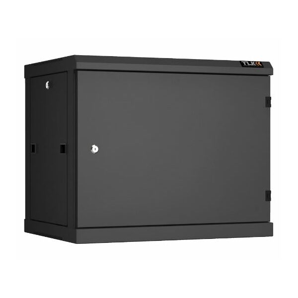 Купить Настенный разборный шкаф TLK TWC-096045-R-M-BK 19", 9U, металлическая дверь, Ш600хВ503хГ450мм, 2 пары монтажных направляющих, черный в компании Зеон