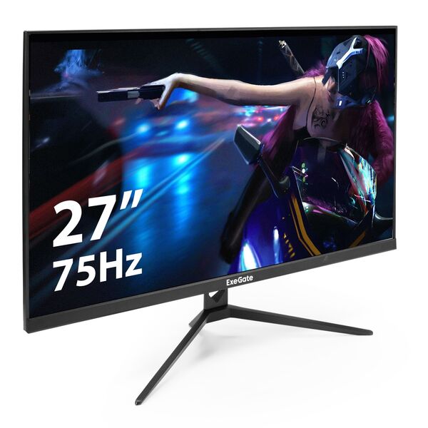 Купить Монитор безрамочный Exegate ProSmart EZ2707A 27" IPS LED, FHD, 1920x1080@75Гц, 16:9, 280cd/m2, 1000:1, 178°/178°, 5ms, Speakers, D-Sub, HDMI1.4 [EX296348RUS] в компании Зеон