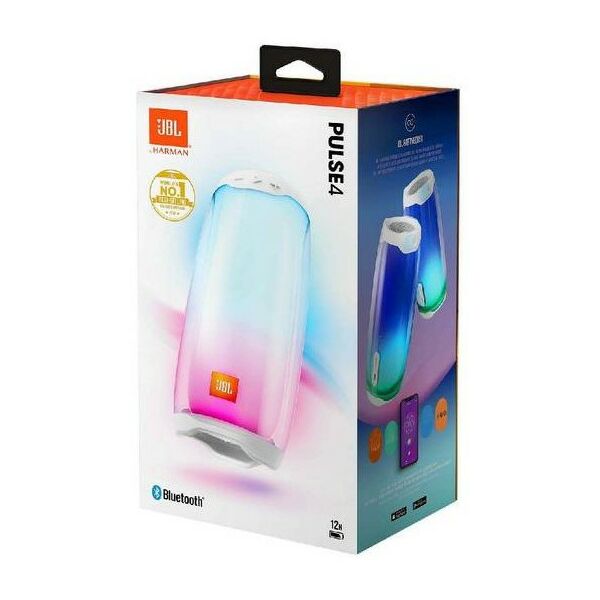 Колонки: Портативная колонка JBL PULSE 4 White [JBLPULSE4WHTAM] фотографии