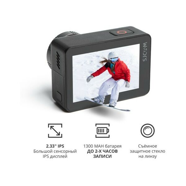 Экшн-камеры: Экшн-камера SJCAM SJ10 PRO DualScreen Black фотографии