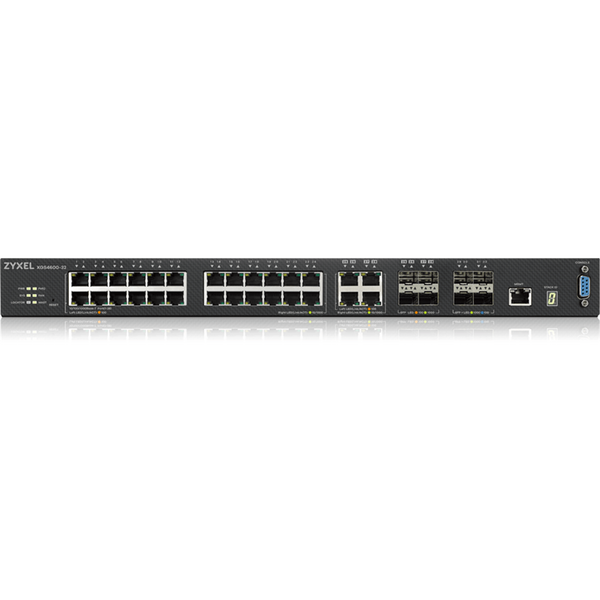 Купить Коммутатор ZyXEL XGS4600-32-ZZ0102F L3 Managed, 28 port Gig and 4x 10G SFP+, stackable, dual PSU в компании Зеон