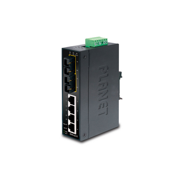 Купить Коммутатор для монтажа в DIN рейку Planet ISW-501T IP30 Slim Type 5-Port Industrial (-40 to 75 degree C) в компании Зеон