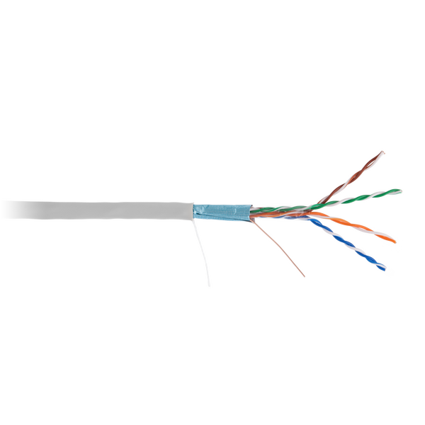 Купить Кабель Netlan EC-UF004-5E-PVC-GY-1 F/UTP 4 пары, Кат.5e (Класс D), 100МГц, одножильный, BC (чистая медь), внутренний, PVC нг(B), серый, 100м в компании Зеон