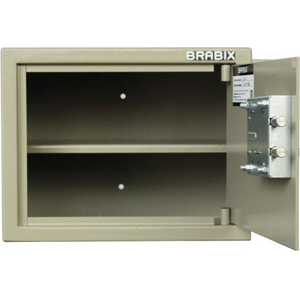 Сейфы и металлические шкафы: Сейф мебельный Brabix D-24m 240х310х260 мм, 7 кг, ключевой замок, крепление к стене фотографии