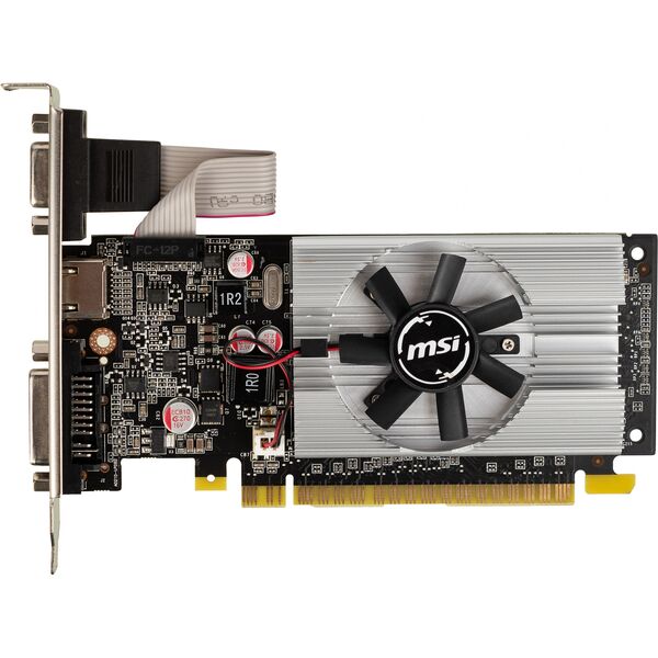 Купить Видеокарта MSI GeForce 210 1Gb 64bit DDR3 DVIx1 HDMIx1 CRTx1 [N210-1GD3/LP] в компании Зеон