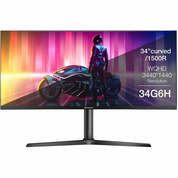 Купить Монитор Hisense 34G6H 34", VA, LED, 3440x1440, HDMI, черный, 7.6кг, изображение 4 в компании Зеон