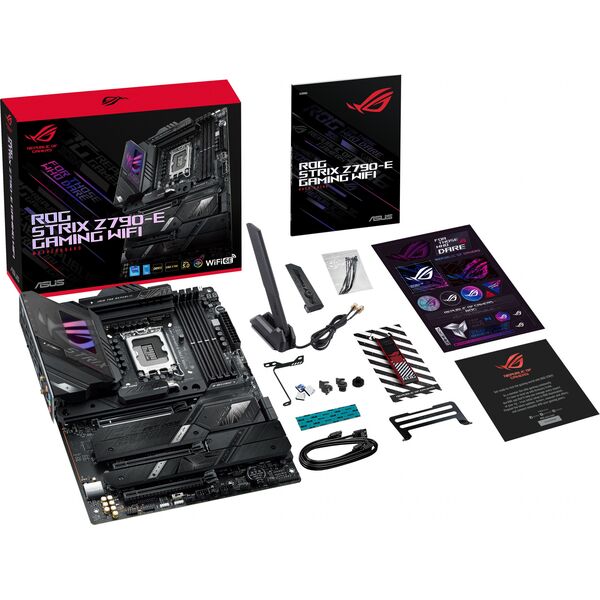 Купить Материнская плата Asus ROG STRIX Z790-E GAMING WIFI LGA1700 Intel Z790 4xDDR5 ATX AC`97 8ch(7.1) 2.5Gg RAID+HDMI+DP, изображение 3 в компании Зеон