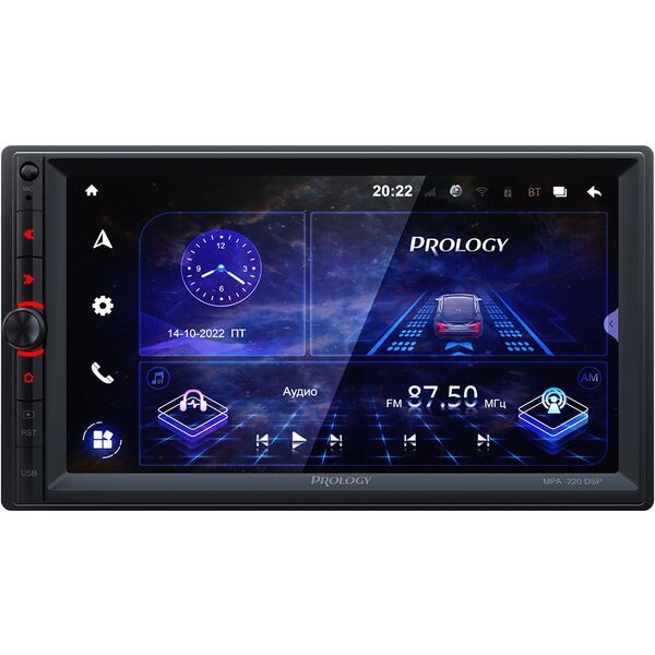 Купить Автомагнитола Prology MPA-220 2DIN, 4x55Вт, DSP, v5.1, 7", ПДУ, RDS [PRMPA220], изображение 2 в компании Зеон