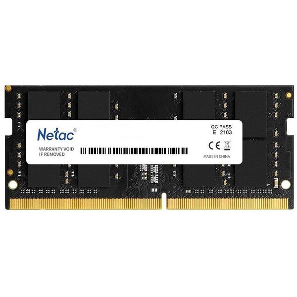 Купить Модуль памяти Netac Basic 16Gb DDR4 2666MHz PC4-21300 CL19 SO-DIMM 260-pin 1.2В single rank RTL [NTBSD4N26SP-16] в компании Зеон