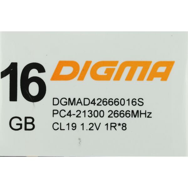 Купить Память Digma 16Gb DDR4 2666MHz PC4-21300 CL19 DIMM 288-pin 1.2В single rank RTL [DGMAD42666016S], изображение 10 в компании Зеон