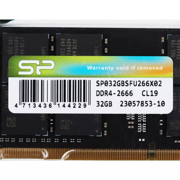 Купить Модуль памяти Silicon Power 32Gb DDR4 2666MHz PC4-21300 CL19 SO-DIMM 260-pin 1.2В single rank RTL [SP032GBSFU266X02], изображение 2 в компании Зеон