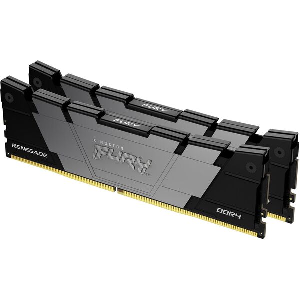 Купить Оперативная память Kingston Fury Renegade Black Gaming 16Gb Kit 2x8Gb DDR4 3600MHz PC4-28800 CL16 DIMM 288-pin 1.35В dual rank с радиатором RTL [KF436C16RB2K2/16], изображение 2 в компании Зеон