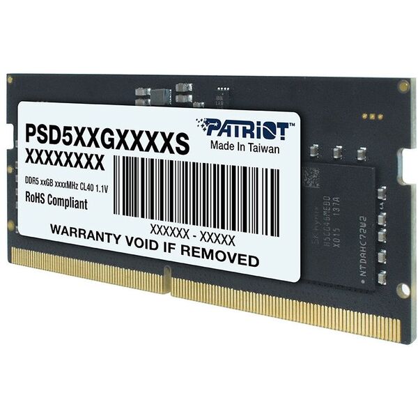 Купить Модуль памяти Patriot 32Gb DDR5 4800MHz PC5-38400 CL40 SO-DIMM 262-pin 1.1В dual rank RTL [PSD532G48002S], изображение 2 в компании Зеон