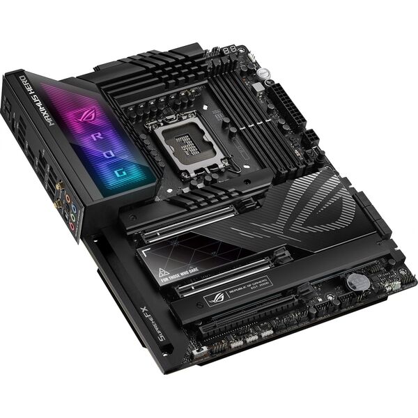 Купить Материнская плата Asus ROG MAXIMUS Z790 HERO Soc-1700 Intel Z790 4xDDR5 ATX AC97 8ch(7.1) 2.5Gg RAID+HDMI, изображение 3 в компании Зеон