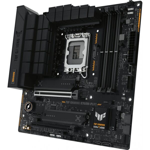 Купить Материнская плата Asus TUF GAMING B760M-PLUS Soc-1700 Intel B760 4xDDR5 mATX AC97 8ch(7.1) 2.5Gg RAID+HDMI+DP, изображение 5 в компании Зеон