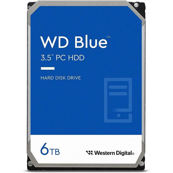 Купить Жесткий диск Western Digital 6Tb Desktop Blue SATA-III 5400rpm 256Mb 3.5" [WD60EZAX] в компании Зеон