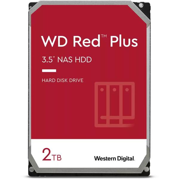 Купить Жесткий диск Western Digital 2Tb NAS Red Plus SATA-III 5400rpm 64Mb 3.5" [WD20EFPX] в компании Зеон