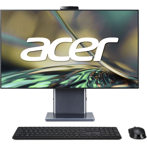 Купить Моноблок Acer Aspire S27-1755 27" WQHD i5 1240P (1.7) 8Gb SSD512Gb Iris Xe CR Eshell GbitEth WiFi BT 135W клавиатура мышь Cam серый [DQ.BKDCD.001] в компании Зеон