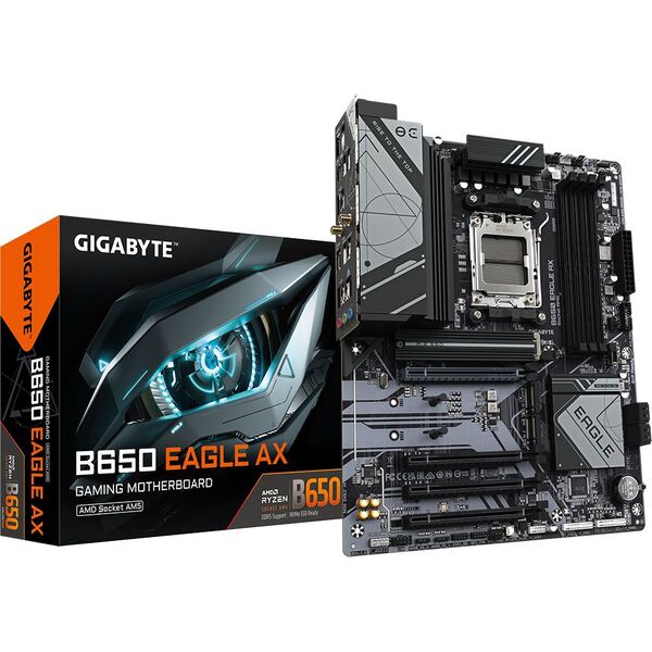 Купить Материнская плата GigaByte B650 EAGLE AX AM5 AMD B650 4xDDR5 ATX AC97 8ch(7.1) GbLAN RAID+HDMI+DP, изображение 4 в компании Зеон