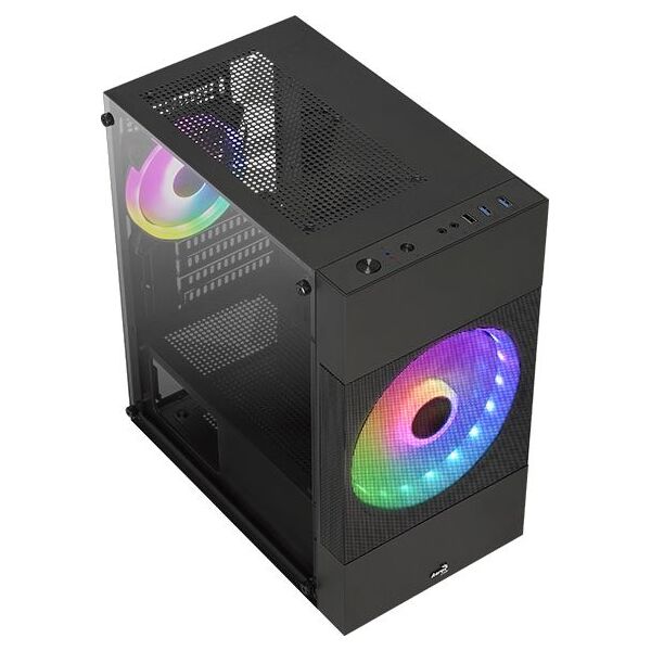 Купить Корпус AeroCool Atomic Lite-G-BK-v2 черный без БП mATX 6x120mm 2x140mm 1xUSB2.0 2xUSB3.0 audio bott PSU [ACCS-PV33123.11], изображение 7 в компании Зеон