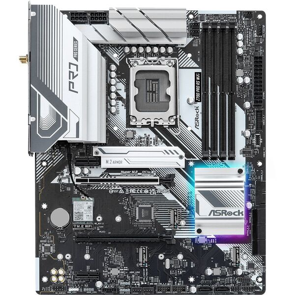 Купить Материнская плата ASRock Z790 PRO RS WIFI LGA1700 Intel Z790 4xDDR5 ATX AC97 8ch(7.1) 2.5Gg RAID+HDMI+DP, изображение 5 в компании Зеон