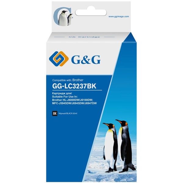 Купить Картридж струйный G&G GG-LC3237BK черный (65мл) для Brother HL-J6000DW/J6100DW в компании Зеон