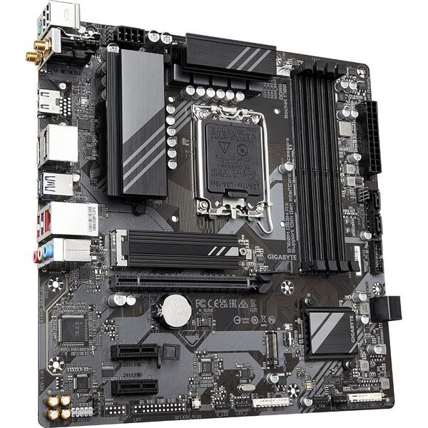 Купить Материнская плата GigaByte B760M DS3H AX LGA1700 Intel B760 4xDDR5 mATX AC97 8ch(7.1) 2.5Gg RAID+HDMI+DP, изображение 4 в компании Зеон