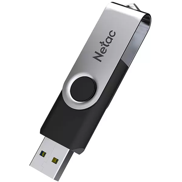 Купить Флеш-диск Netac 128Gb USB3.0 черный/серебристый [NT03U505N-128G-30BK], изображение 2 в компании Зеон