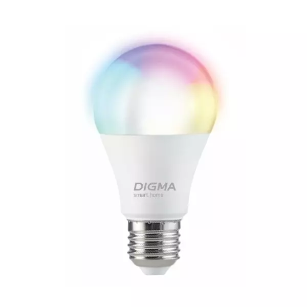 Купить Умная лампа Digma DiLight N1 E27 9Вт 800lm Wi-Fi [DLE27N1R], изображение 8 в компании Зеон