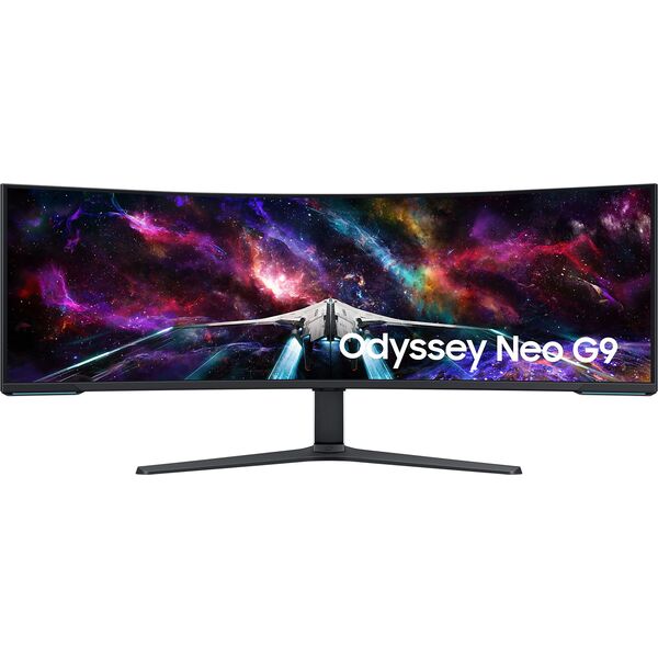 Купить ЖК-монитор Samsung Odyssey Neo G9 S57CG952NI 57" VA LED 32:9 HDMI полуматовая HAS Piv 420cd 178гр/178гр 7680x2160 240Hz FreeSync Premium Pro DP Dual UHD USB 19кг черный [LS57CG952NIXCI], изображение 4 в компании Зеон